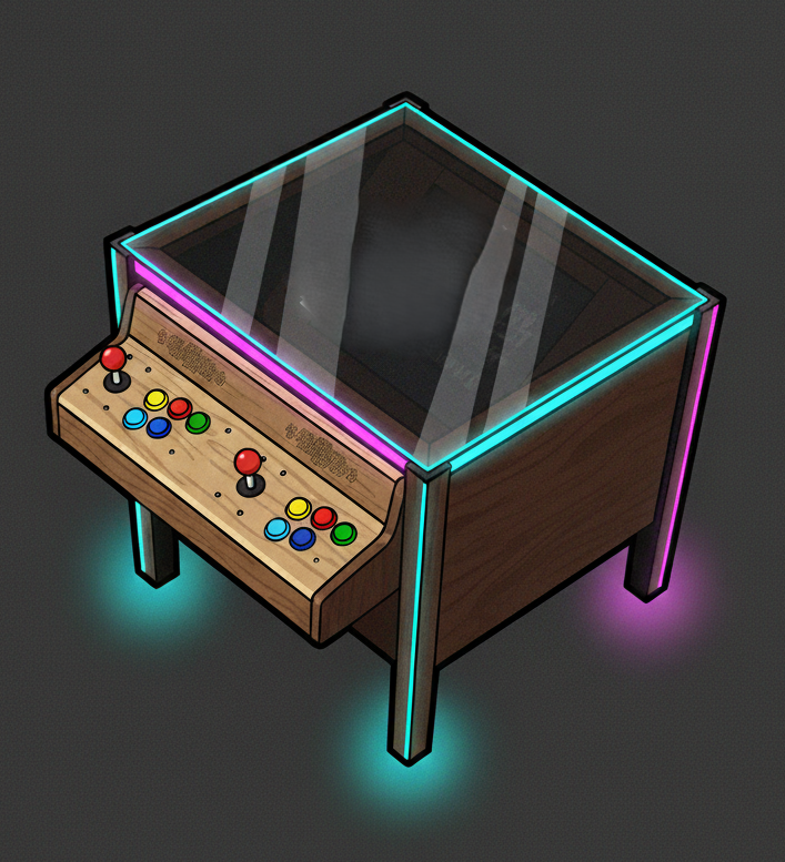 Arcade Cocktail Retro